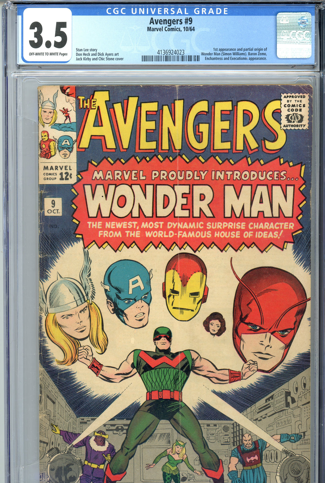 Avengers #9 CGC 3.5