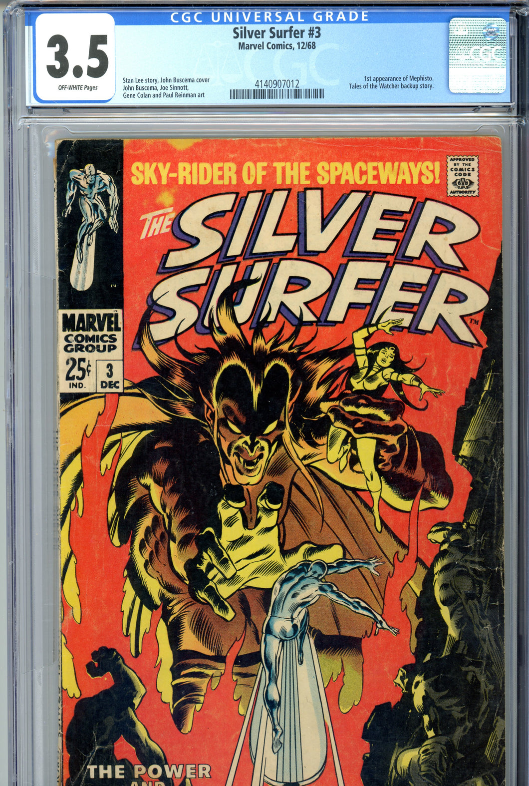 Silver Surfer #3 CGC 3.5