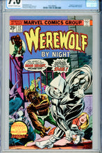 Load image into Gallery viewer, Werewolf By Night #32 CGC 7.0 OW/W 1st Moon Knight
