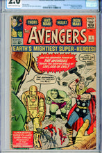 Load image into Gallery viewer, Avengers #1 CGC 2.0
