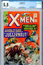 Load image into Gallery viewer, X-Men #12 CGC 5.5 WP 1st Juggernaut
