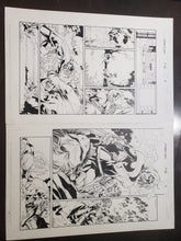 Load image into Gallery viewer, UNCANNY X-MEN #389 - 2 PAGES WOLVERINE VS ROGUE - Salvador Larroca / Art Thibert
