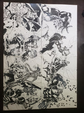 Load image into Gallery viewer, 8 PAGE ORIGINAL ART CHARACTERS OF MARVEL MEGA POSTER - LEONARDO GONDIM
