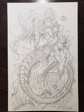 Load image into Gallery viewer, PIN-UP / COVER - JAMIE TYNDALL - LADY DEATH AS MERMAID
