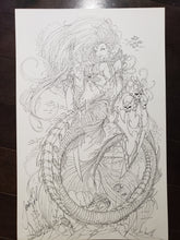 Load image into Gallery viewer, PIN-UP / COVER - JAMIE TYNDALL - LADY DEATH AS MERMAID
