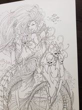 Load image into Gallery viewer, PIN-UP / COVER - JAMIE TYNDALL - LADY DEATH AS MERMAID
