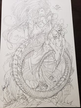 Load image into Gallery viewer, PIN-UP / COVER - JAMIE TYNDALL - LADY DEATH AS MERMAID
