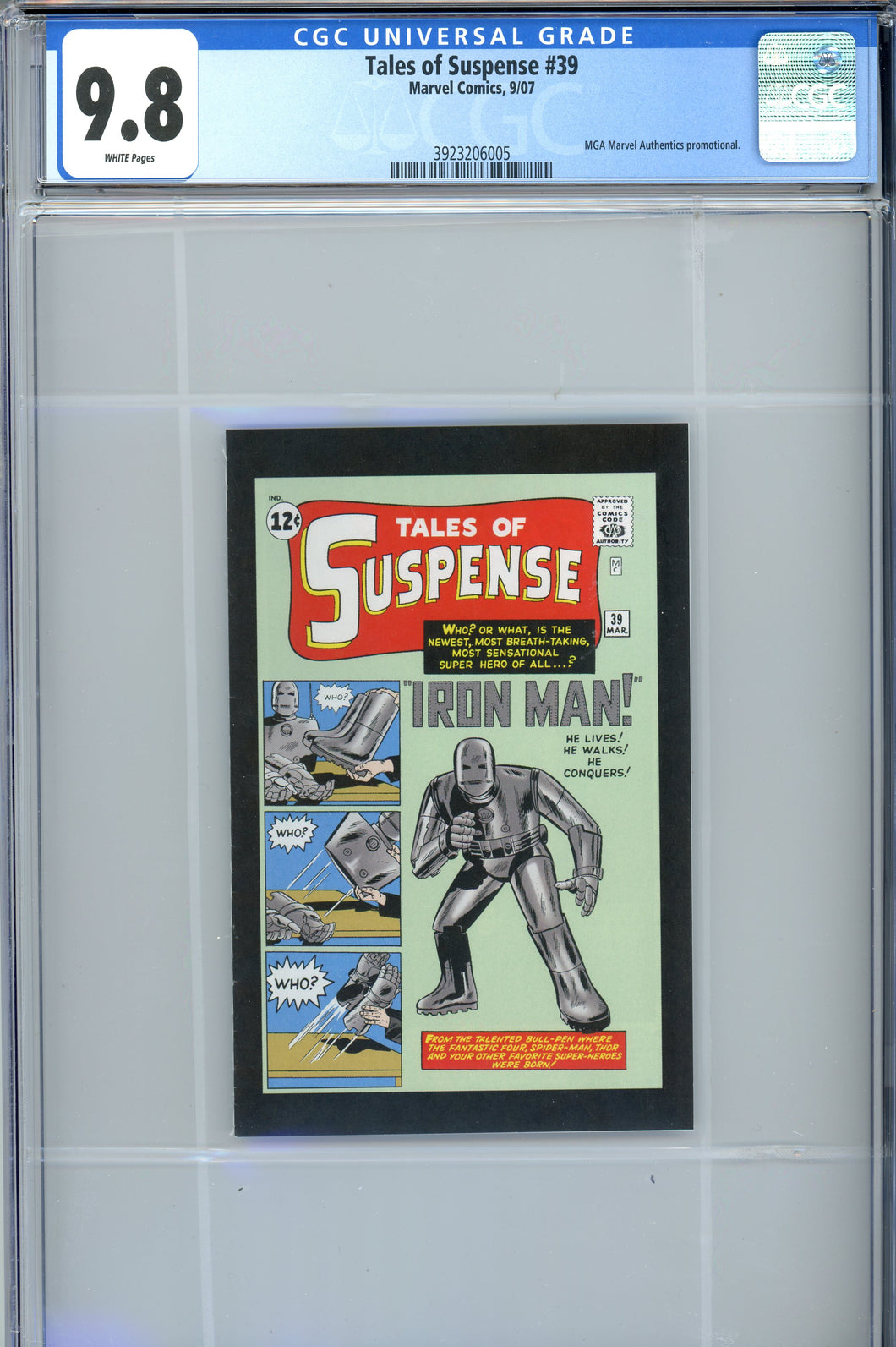 MGA Tales of Suspense #39 CGC 9.8