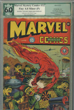 Load image into Gallery viewer, Marvel Mystery Comics #32 PGX 5.0 Restored
