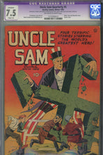 Load image into Gallery viewer, Uncle Sam Quarterly #5 CGC 7.5 Restored Classic Cover
