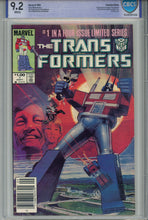 Load image into Gallery viewer, The Transformers #1 CBCS 9.2 Canadian Price Variant

