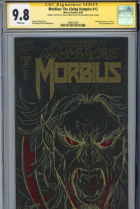 Morbius: The Living Vampire #12 CGC 9.8 SS Sketched on Both Covers