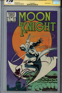 Moon Knight #27 CGC 9.8 SS Signed Miller Sketched Sienkiewicz