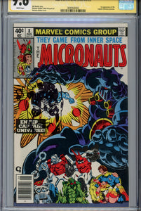 Micronauts #8 CGC 9.6 SS Golden Remark 1st Captain Universe