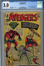 Load image into Gallery viewer, Avengers #2 CGC 3.0 1st Appearance of Space Phantom
