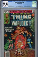 Load image into Gallery viewer, Marvel Two-In-One #63 CGC 9.4
