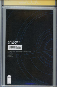 Radiant Black #1 CGC 9.8 Variant Signed Finch