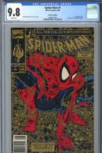 Load image into Gallery viewer, Spider-Man #1 UPC Gold Edition CGC 9.8
