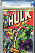 Load image into Gallery viewer, The Incredible Hulk #181 CGC 7.5 1st Wolverine
