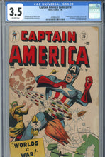 Load image into Gallery viewer, Timely Captain America #70 CGC 3.5
