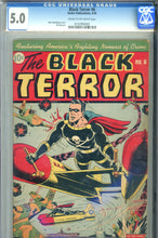 Load image into Gallery viewer, Black Terror #5 CGC 5.0 Schomburg WWII Cover
