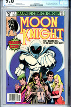 Load image into Gallery viewer, Moon Knight #1 CGC 9.6 Newsstand

