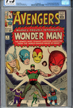 Load image into Gallery viewer, Avengers #9 CGC 7.5 1st Wonder Man
