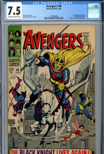 Load image into Gallery viewer, Avengers #48 CGC 7.5 1st Black Knight
