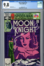 Load image into Gallery viewer, Moon Knight 14 CGC 9.8 1st Stained Glass Scarlet
